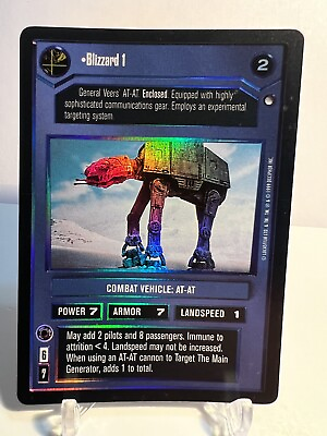 #ad Star Wars CCG “Blizzard 1” Rare AT AT FOIL Reflections SWCCG $6.79