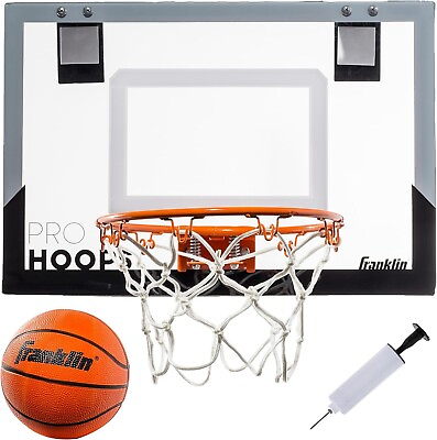#ad Franklin Sports Over The Door Mini Basketball Hoop Slam Dunk Shatter Resistant $34.88