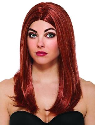 #ad Black Widow Wig Captain America Winter Soldier Halloween Adult Costume Accessory $34.85