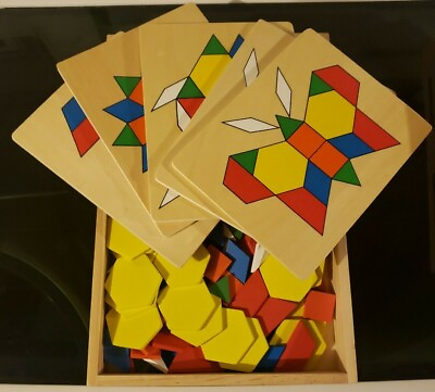 #ad Melissa amp; Doug Pattern Blocks and Boards Classic Toy. Pre owned ex. condition. $12.95