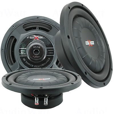 #ad 2x 12quot; Shallow Mount 1600W Truck Car Audio Subwoofer Power Sub 12 inch Woofer $104.99
