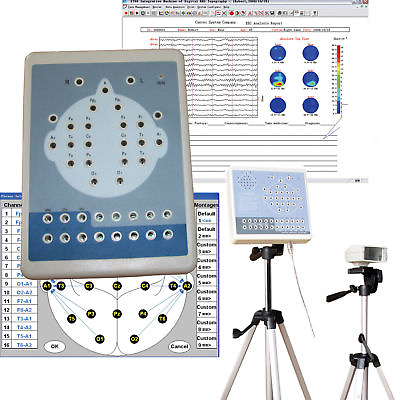 #ad VideoSPO2 Digital Brain Electric 18 Channel EEGamp;Mapping System machine CE NEW $1058.00