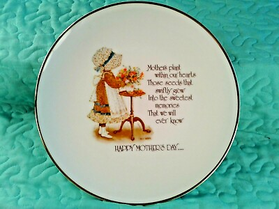#ad HAPPY MOTHERS DAY HOLLY HOBBIE COMMEMORATIVE EDITION 10.25quot; PORCELAIN PLATE 1975 $27.99