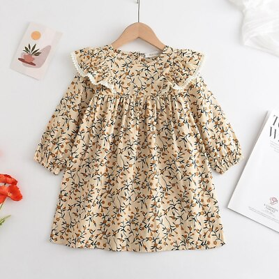 #ad Girls Princess Patchwork Dress Fashion Costumes Kids Bowtie Casual Suits for2 6Y $16.35