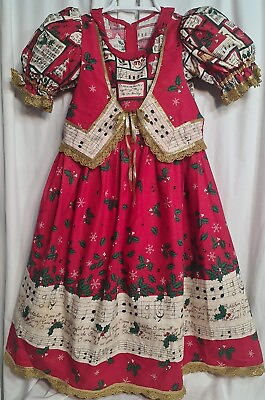 #ad Christmas custom Beautiful boutique dress girls Music theme Chest 26quot; Length 33quot; $22.00