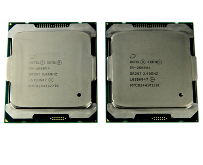 #ad Matched Pair Intel Xeon E5 2680 v4 2.4GHz 35MB 14 Core 120W LGA2011 3 SR2N7 $39.95