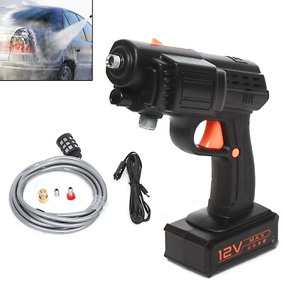 #ad 12V Portable High Pressure 435PSI Car Washer Water Pump Wash Cleaner Hose Kit $22.80
