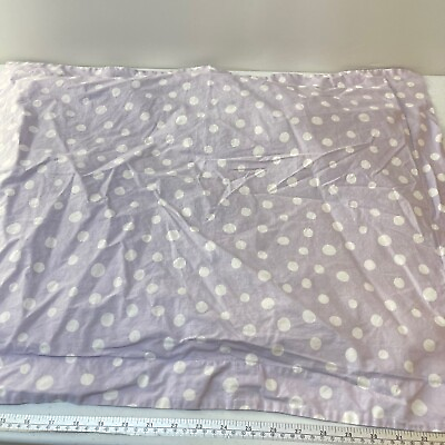 #ad pottery barn kids pillowcase standard purple polka dot 100% cotton modern $19.99
