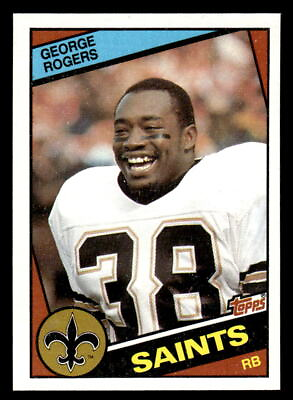 #ad 1984 Topps #305 George Rogers New Orleans Saints Football $2.99