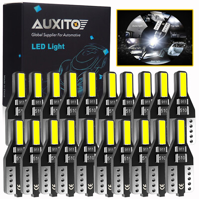 #ad 20x AUXITO T10 LED License Plate Light Bulbs 6000K White 168 194 For Ford EXV $10.99