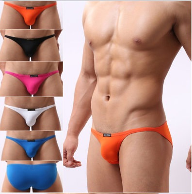 #ad Men Bikini Swimwear Swimsuit Beachwear Underwear Smooth Thin Briefs S L $5.98