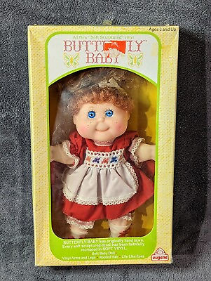 #ad Vintage Butterfly Baby Doll Redhead By Eugene 1983 NIB One Of A Kind 9quot; $67.99