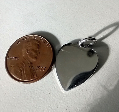 #ad Vintage Sterling Charm Pendant Sterling Heart Gift Jewelry Wedding $20.00
