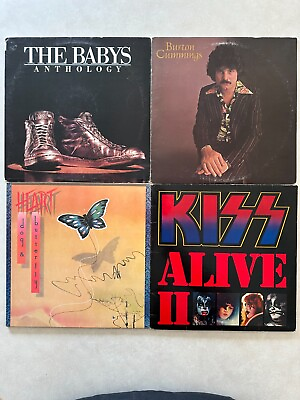 #ad 70#x27;s ROCK vinyl LP lot The Babys Burton Cummings Heart KISS Alive II $19.50