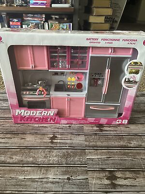 #ad PowerTRC Kids Battery Operated Modern Kitchen Playset Great for Dolls and Toy... $34.99