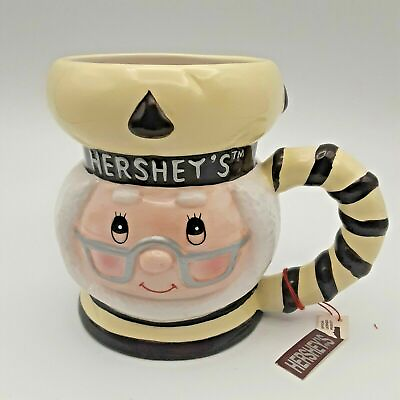 #ad Hersheys Mug Grandpa Elf 3D Cup Chocolate Kiss 2004 Kurt Adler Collectible New $19.99