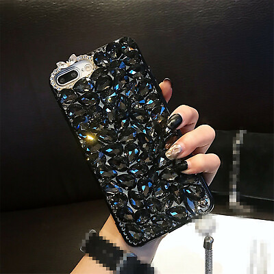 #ad Luxury Bling Glitter Diamond Phone Case Sparkle Crystal Rhinestone Back Cover $9.68