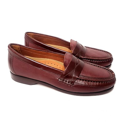 #ad Duck Head Shoes Loafers Slip On Mens Size 13 M Burgundy Leather Classics Casual $26.99