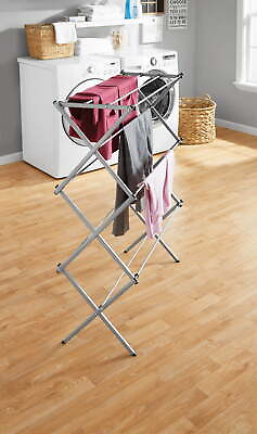 #ad #ad Mainstays Oversized Collapsible Steel Laundry Drying Rack Silver $17.11