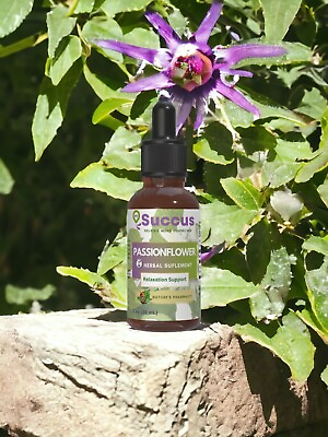 #ad Passionflower Tincture Calming and Relaxing Alcohol Free $13.99