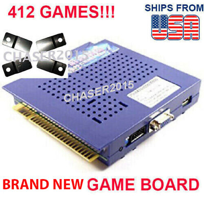 #ad 412 in 1 Blue Elf Multi Game PCB Board JAMMA Arcade VGA CGA CRT VERTICAL USA $102.97