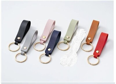 #ad quot;BRAND NEWquot; 3 X COLORFUL PU Leather Keychain Key Ring Metal Key Holder $19.99