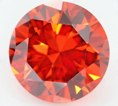 #ad 8mm Natural Padparadscha Sapphire 3.03ct Round Diamonds Cut VVS Loose Gemstone $7.35
