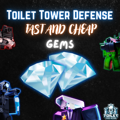 #ad Roblox Toilet Tower Defense Gems TTD FAST CHEAPEST amp; SAFEST🌸 SPRING SALE 🌸 $10.60