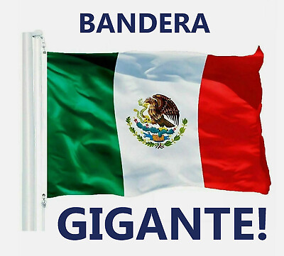 #ad New 5’x8’ Polyester MEXICO FLAG Mexican Banner Pennant Bandera Indoor Outdoor $14.99