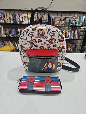 #ad Good Guys Chucky Child#x27;s Play Mini Backpack MINT SHAPE WITH THE RARE WALLET 🇺🇸 $99.00