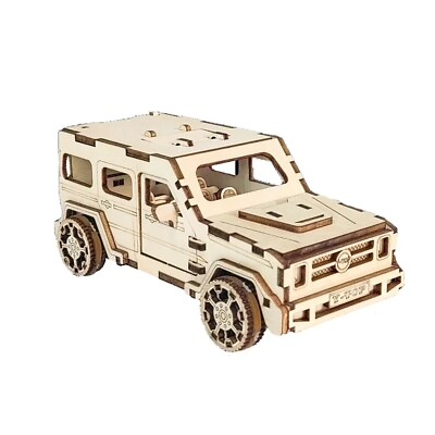 #ad DIY 3D Wooden Car Mechanical Puzzle Toy Set for Kids Build Your Own Car Jeep NEW $29.99