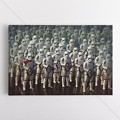 #ad Stormtrooper Poster Canvas Stormtroopers Star Wars #1 Wall Art Print AU $54.95