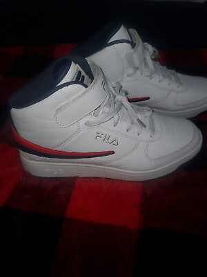 #ad Fila Men#x27;s A High Shoes Sneakers 1CM00540 124 White Blue Red Size 9.5 $22.50