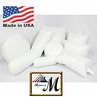 #ad Mybecca New Premium Hypoallergenic Pillow Insert Sham Square Forms ALL SIZES USA $13.99