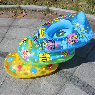 #ad 1pc Inflatable Swimming Ring Pool float Baby Ring Inflatable Mattress Ri.h3 h AU $12.97
