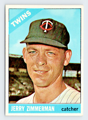 #ad 1966 Topps Card #73 Jerry Zimmerman Minnesota Twins see Video $4.72
