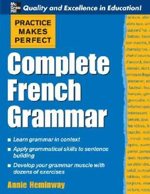 #ad Practice Makes Perfect: Complete French Grammar Practice Makes Perfect GOOD $4.40