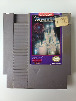 #ad Disney Adventures In The Magic Kingdom With Manual Authentic Nintendo NES $8.99