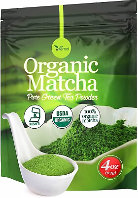 #ad Organic Matcha Green Tea Powder 100% Pure Matcha 4oz $14.99