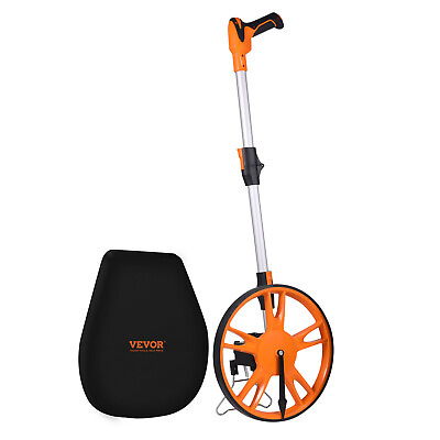 #ad VEVOR Distance Measuring Wheel 12.5quot; 99999ft Walking Folding Handle with Bag $37.99