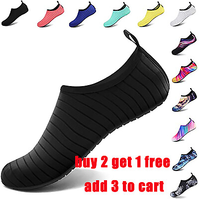 #ad Womens Mens Swim Pool Beach Socks Water Shoes Quick Dry Barefoot Outdoor Surf $8.95