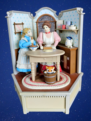 #ad Animated Music Box Cooking Lessons #x27;Clair De Lune#x27; Enesco 1985 Wind Up $75.95