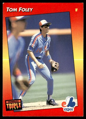 #ad 1992 Triple Play POOR Tom Foley Montreal Expos #2 18606 $1.49