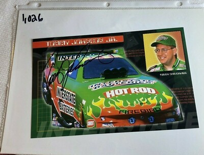 #ad 1999 Tommy Johnson Racing Interstate Batteries Firebird Signed NHRA Photo N 1026 $9.13