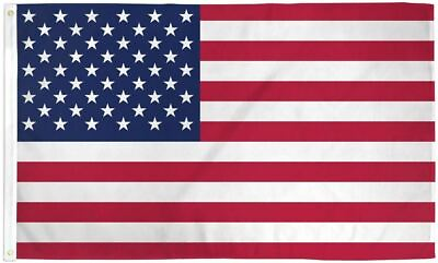 #ad BIG US Flag 6x10 ft PRINTED NYLON w Grommets USA American America Stars $44.44