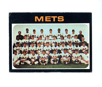 #ad NY Mets 1971 Topps Team Card #641 EX $10.00