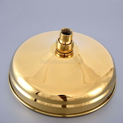 #ad Gold Color Brass Bathroom Shower Accessory Rainfall Rain Shower Head Lsh268 $27.59