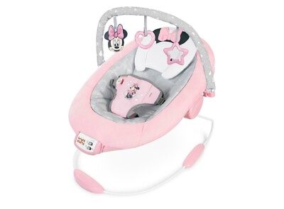 #ad NEW DISNEY BABY Minnie Mouse Rosy Skies Bouncer Pink 0 6 Months Up to 30 lbs $50.00