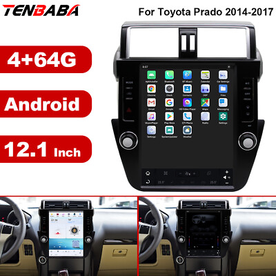 #ad 4G64G For Toyota Prado 2014 2017 Touch Screen Car 12.1#x27;#x27; GPS Stereo Player Dash $698.01
