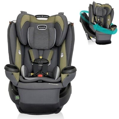 #ad Evenflo Revolve360 Rotational Car Seat exp 12 08 2022 Infant to 10yrs Green $280.00